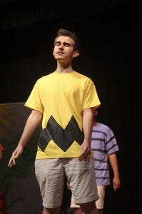 Warren Hastings of Southampton High rehearses his role as Charlie Brown in the school’s production of “You’re a Good Man, Charlie Brown.” This will be performed today and Saturday. -- Cain Madden | Tidewater News