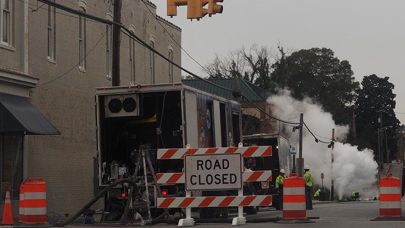 sinkhole west second avenue franklin va