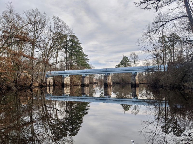 lake gaston pipeline crossing blackwater river