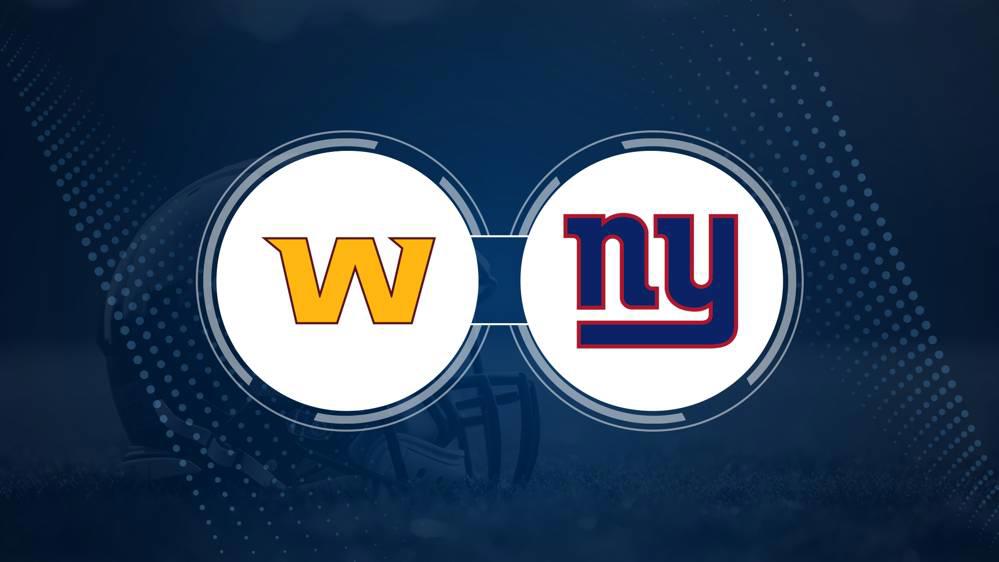 Best Bets, Odds for the Commanders vs. Giants Game – Week 2