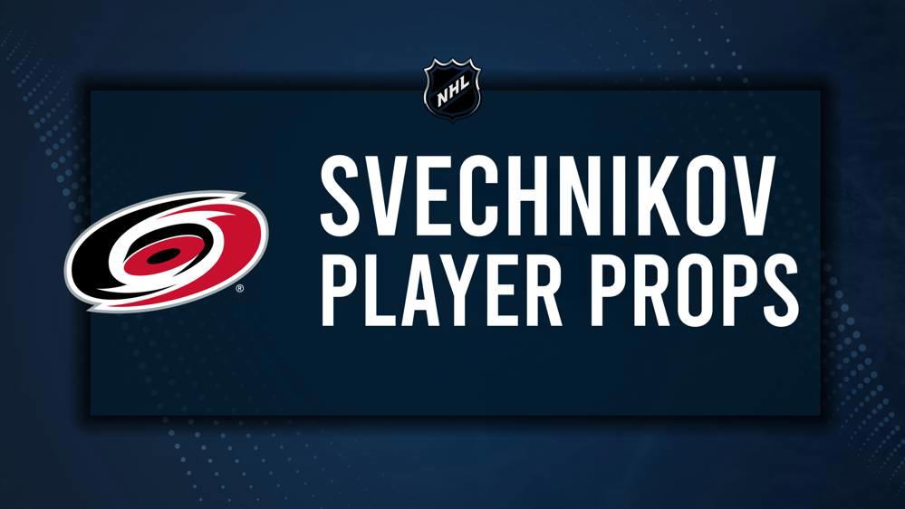 Andrei Svechnikov Player Prop Bets for the Hurricanes vs. Kraken Game - October 26