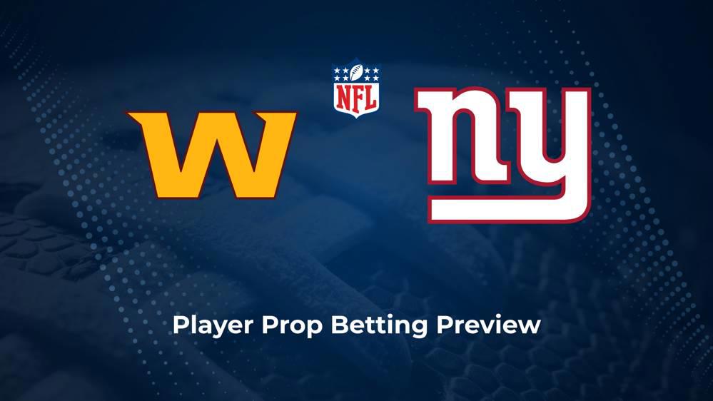 Commanders vs. Giants Player Props & Odds – Week 9