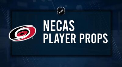 Martin Necas Player Prop Bets for the Hurricanes vs. Devils Game - October 15