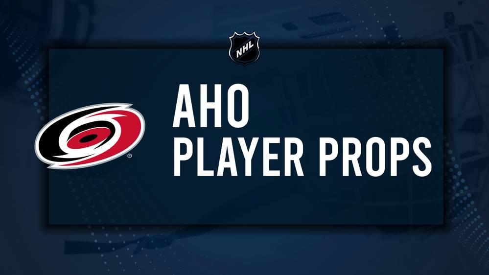 Sebastian Aho Player Prop Bets for the Hurricanes vs. Bruins Game - October 31