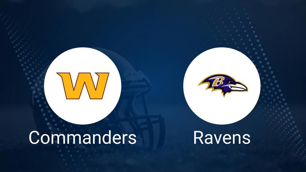 Where to Watch Commanders vs. Ravens on TV or Streaming Live - Oct. 13