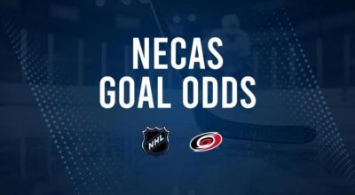 Will Martin Necas Score a Goal Against the Blues on October 19?