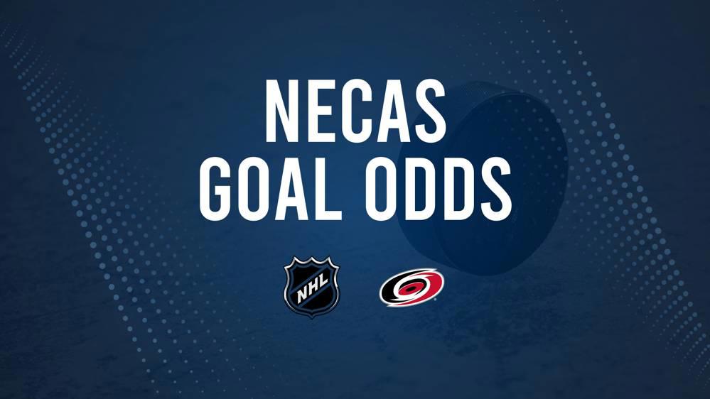 Will Martin Necas Score a Goal Against the Oilers on October 22?