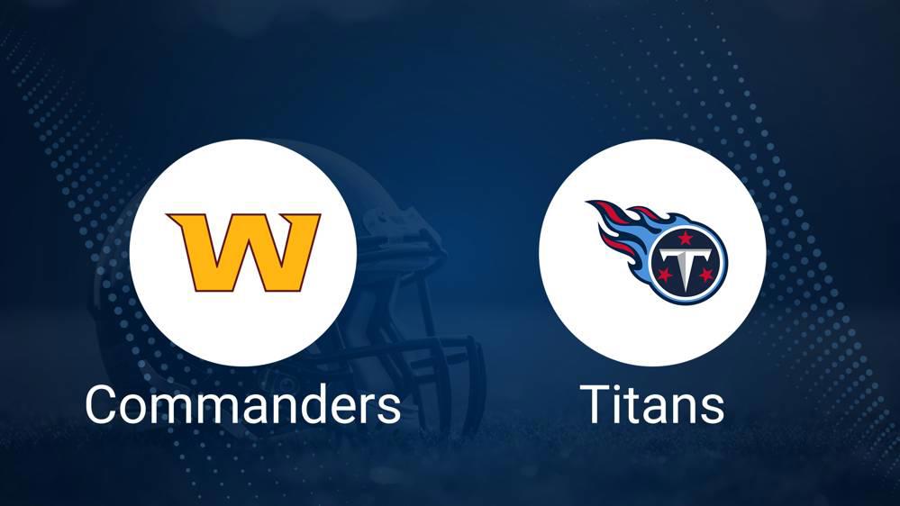 Commanders vs. Titans Predictions & Picks: Odds, Moneyline, Spread - Week 13