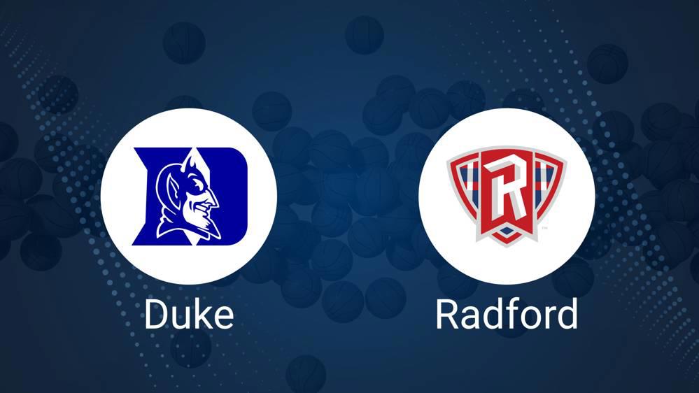 How to Watch Duke vs. Radford Women's Basketball on TV or Live Stream - November 4