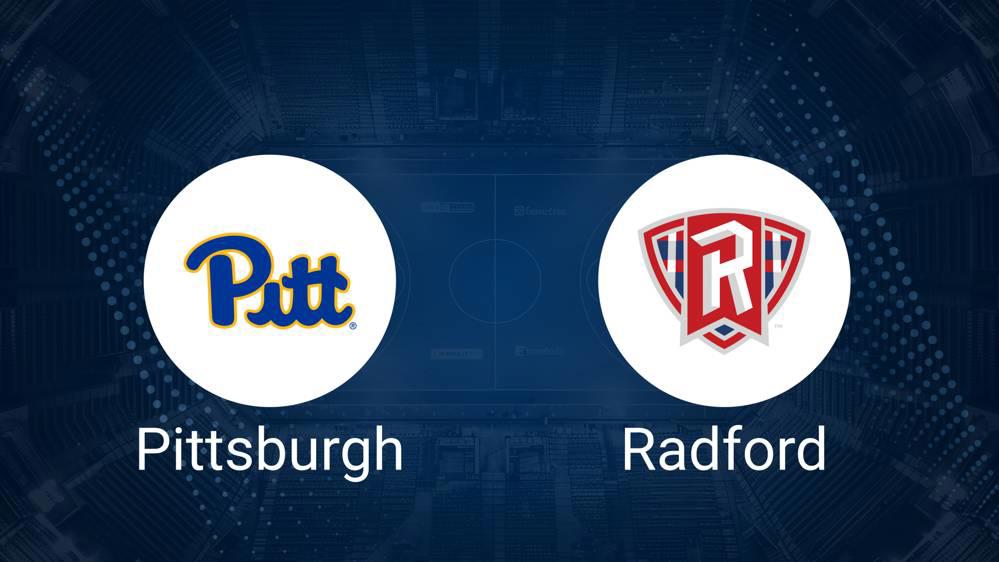 How to Watch Pittsburgh vs. Radford on TV or Live Stream - November 4