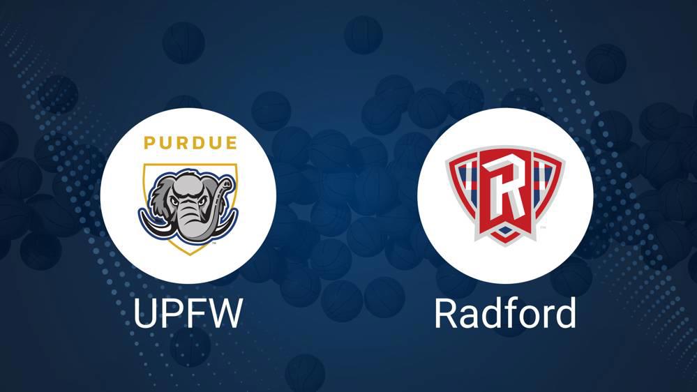 How to Watch Purdue Fort Wayne vs. Radford on TV or Live Stream - November 26