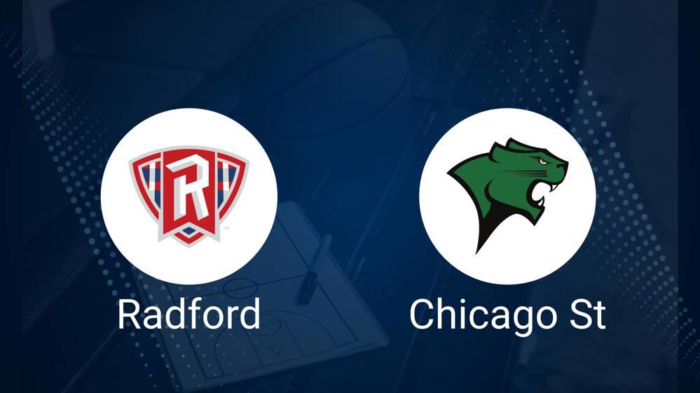 How to Watch Radford vs. Chicago State on TV or Live Stream - November 25