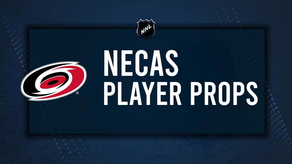 Martin Necas Player Prop Bets for the Hurricanes vs. Avalanche Game - November 9