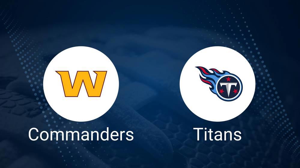 Where to Watch Commanders vs. Titans on TV or Streaming Live - Dec. 1