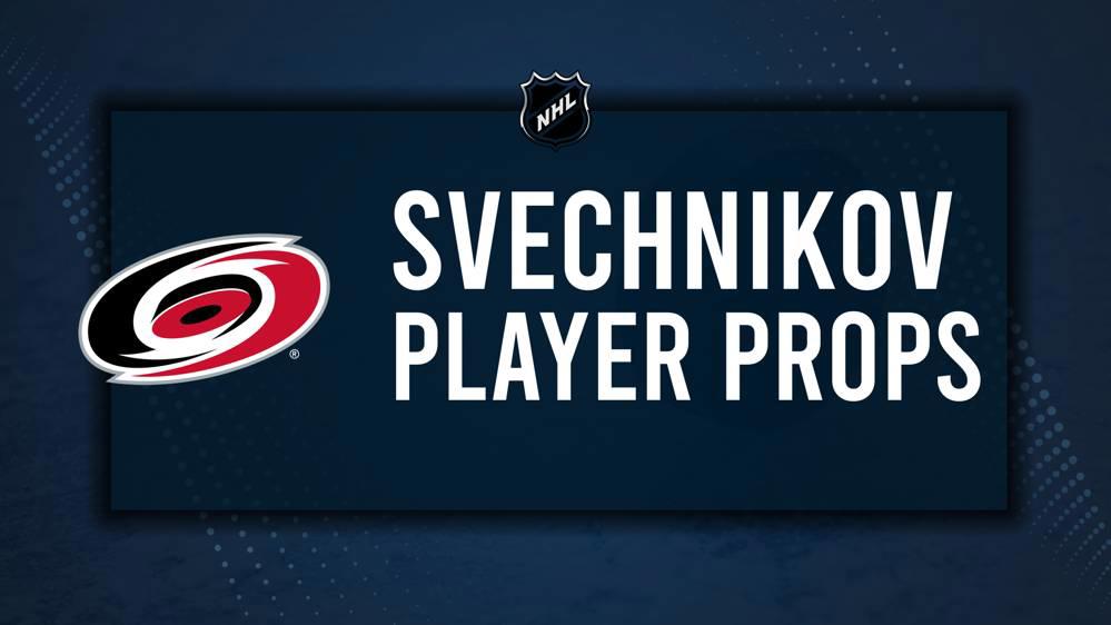 Andrei Svechnikov Player Prop Bets for the Hurricanes vs. Blue Jackets Game - December 31