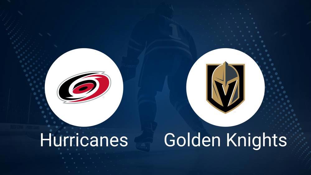 Hurricanes vs. Golden Knights Injury Report Today - January 17