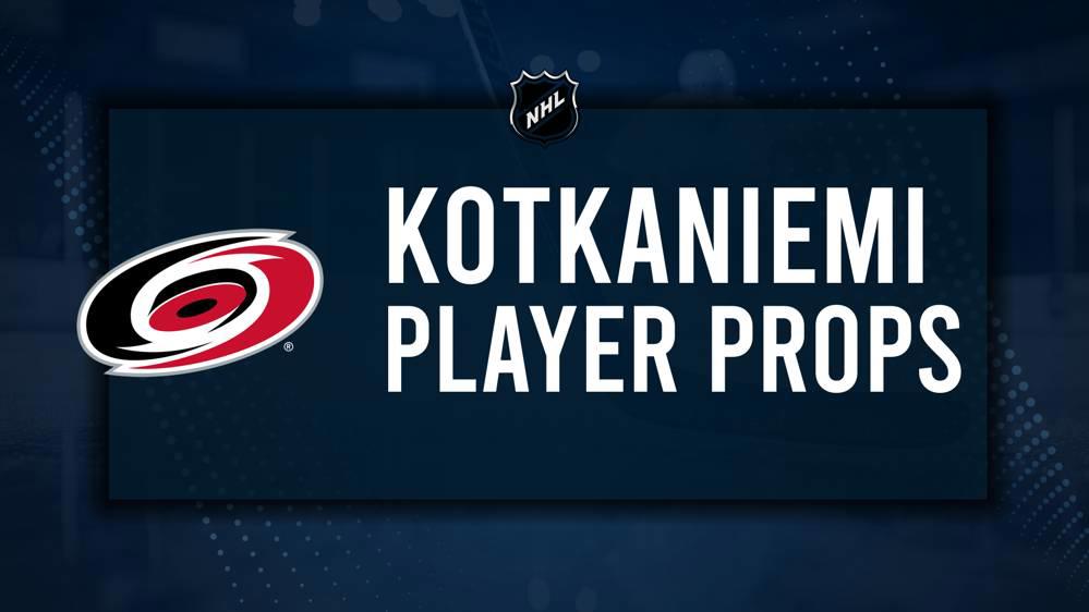 Jesperi Kotkaniemi Player Prop Bets for the Hurricanes vs. Ducks Game - January 12