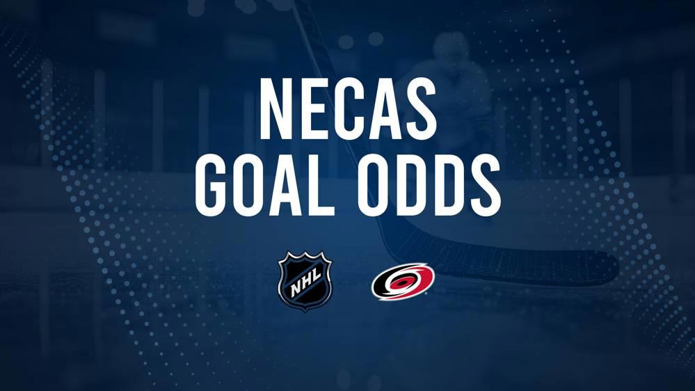 Will Martin Necas Score a Goal Against the Blue Jackets on January 23?